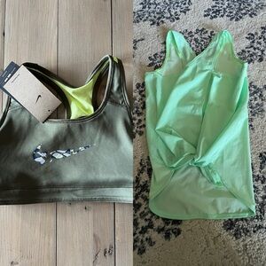 Lululemon Ivivva Tank Youth 14 and YL Sports Bra Nike Bundle